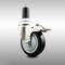 Service Caster 4 Inch 316SS Black Poly Swivel 1-3/8 Inch Expanding Stem Caster Lock Brake SCC SCC-SS316TTLEX20S414-PPUB-BLK-138 - alternate 2